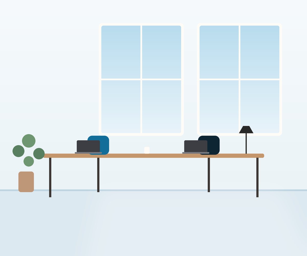 Pracovní místa v coworkingu Abuko